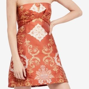 Free People Copper Combo Strapless Dress (NWT)